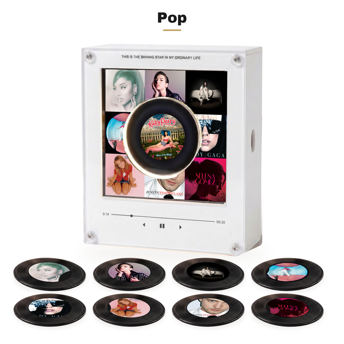 Melodisk Pop — music box and nine mini vinyl discs